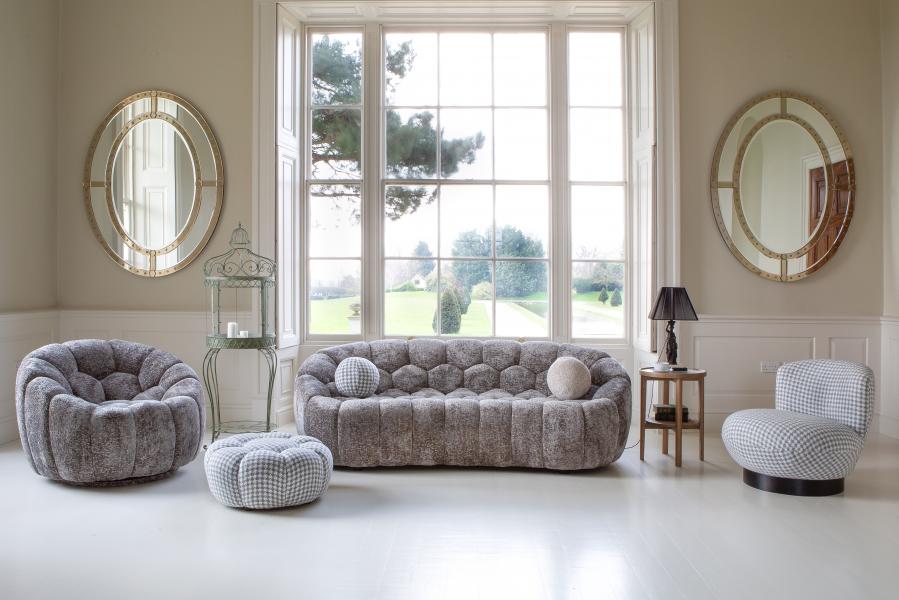 Grey Chenille Aero Bubble Sofa