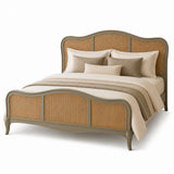 Isabella French Bed with Distressed Grey Finish