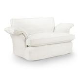 Hampton White Linen 2 Seat Sofa
