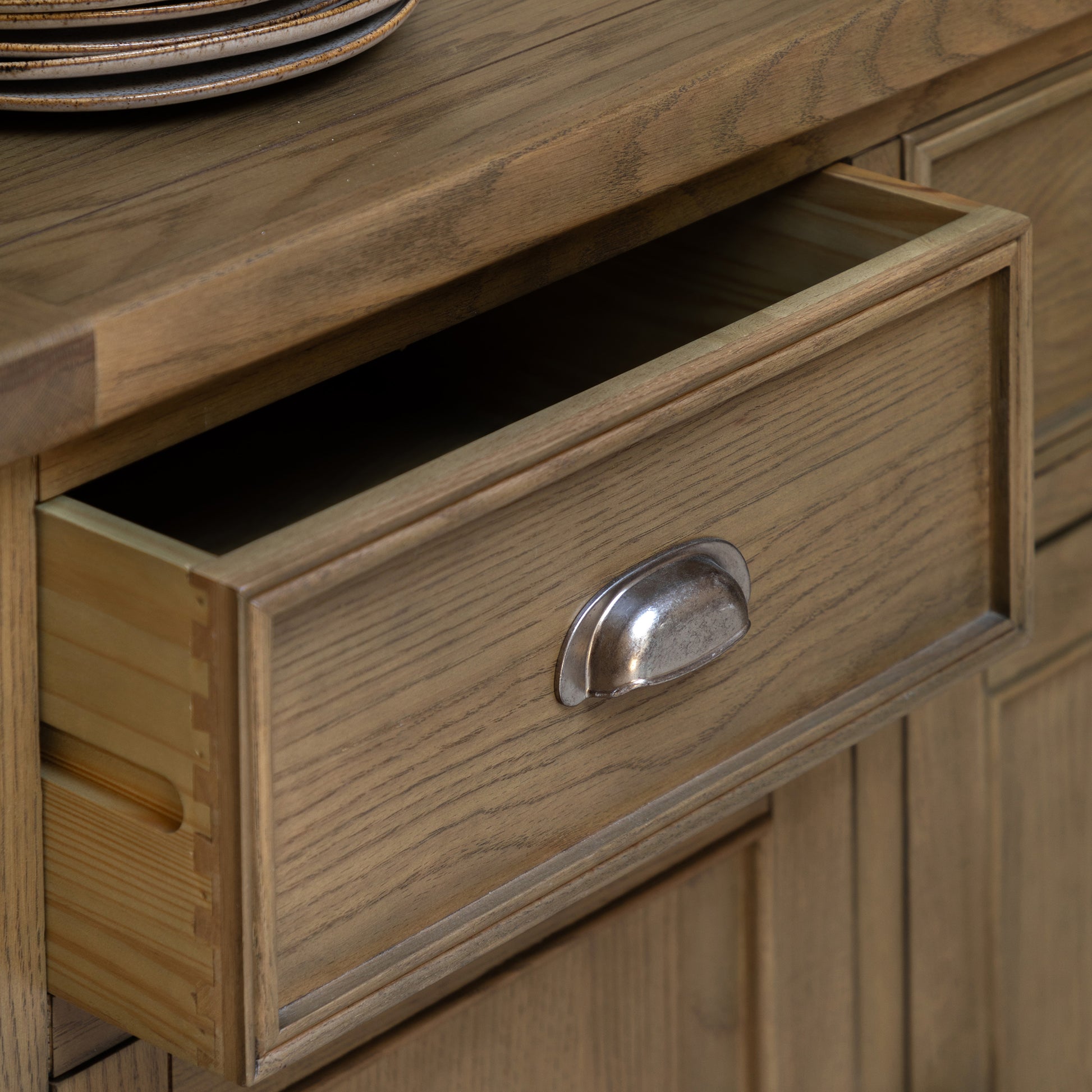 French Oak Sideboard - Natural oak