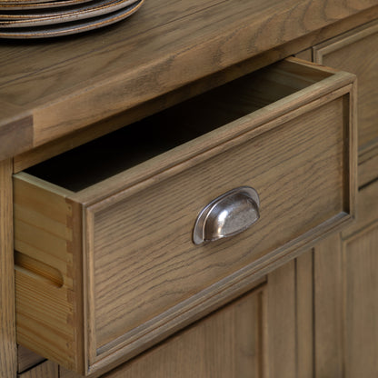 French Oak Sideboard - Natural oak