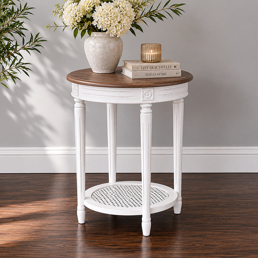 Helena French Round Side Table