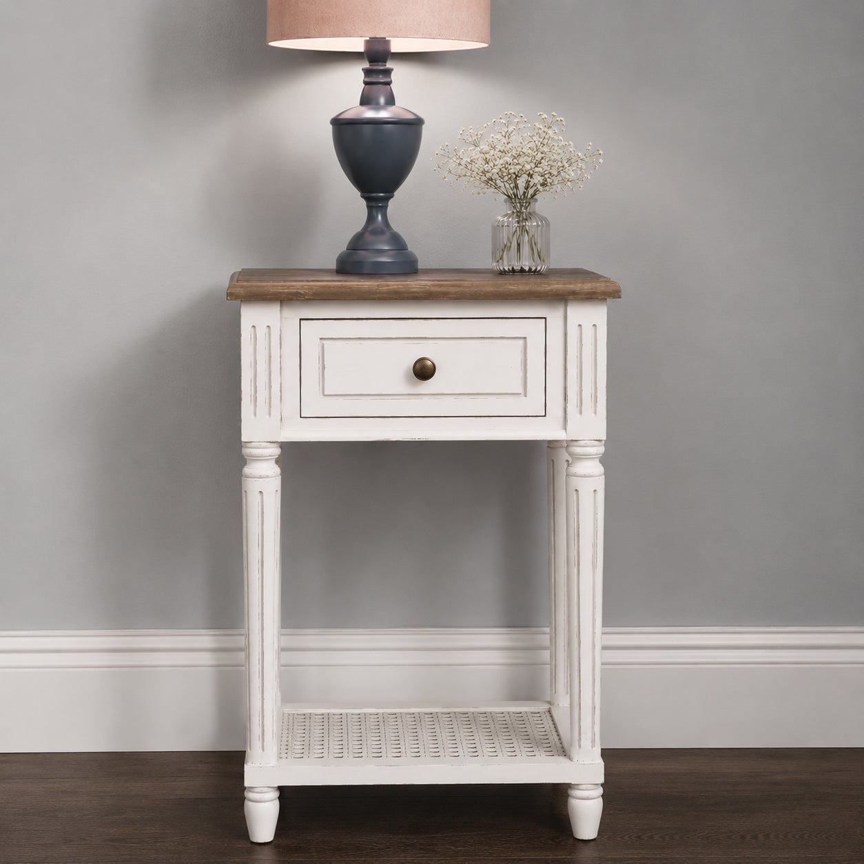 Helena French Side Table with one Drawer