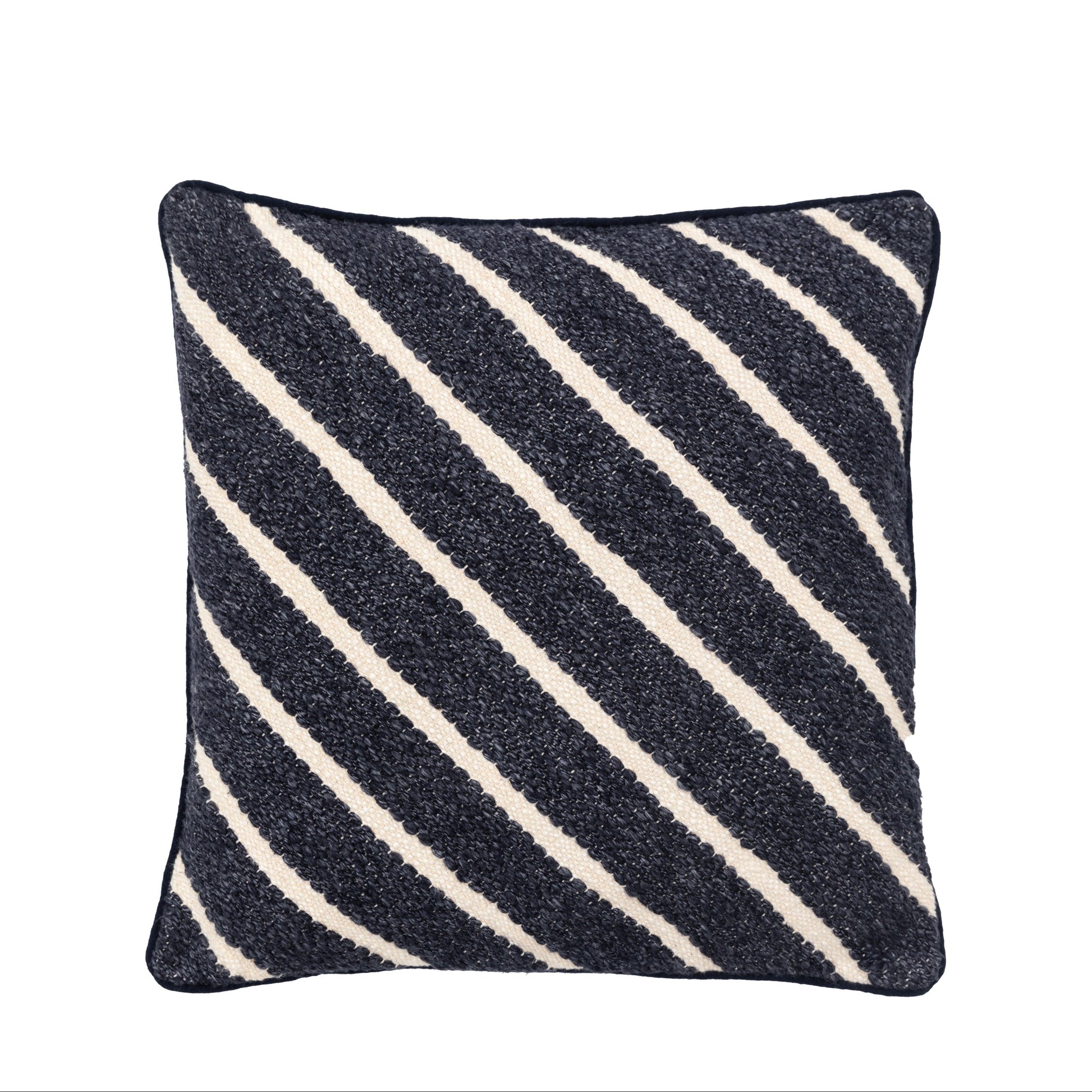 Hemsby Stripe Woven Cushion Ink
