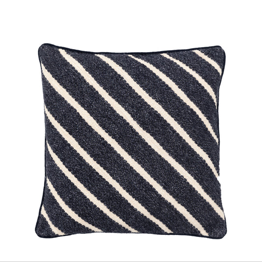 Hemsby Stripe Woven Cushion Ink