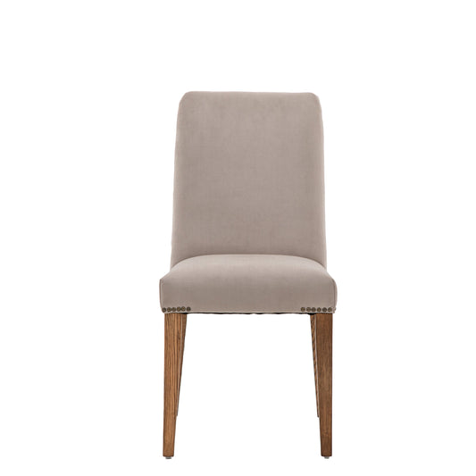 Highgrove Dove Velvet Dining Chair (Pack of 2)