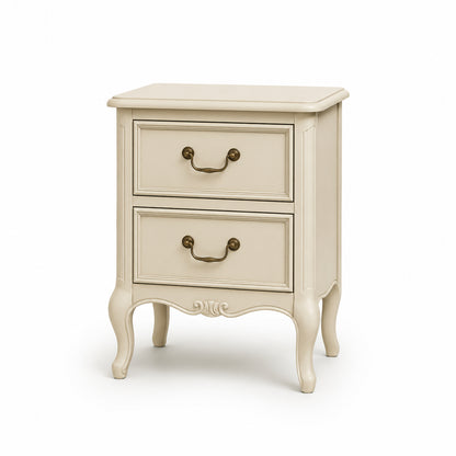 Isabella French Bedside Table with 2 Drawers