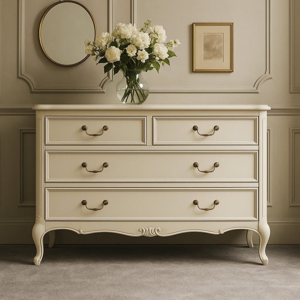 Isabella Ivory French Chest of Drawers