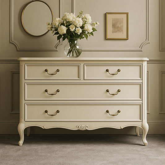 Isabella Ivory French Chest of Drawers