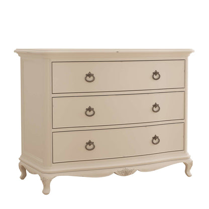 Ivory French 3 Drawer Chest