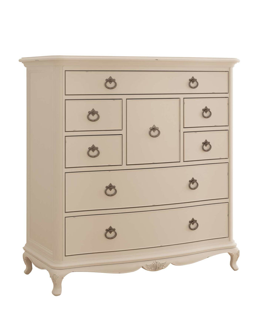 Ivory French 8 Drawer Chest