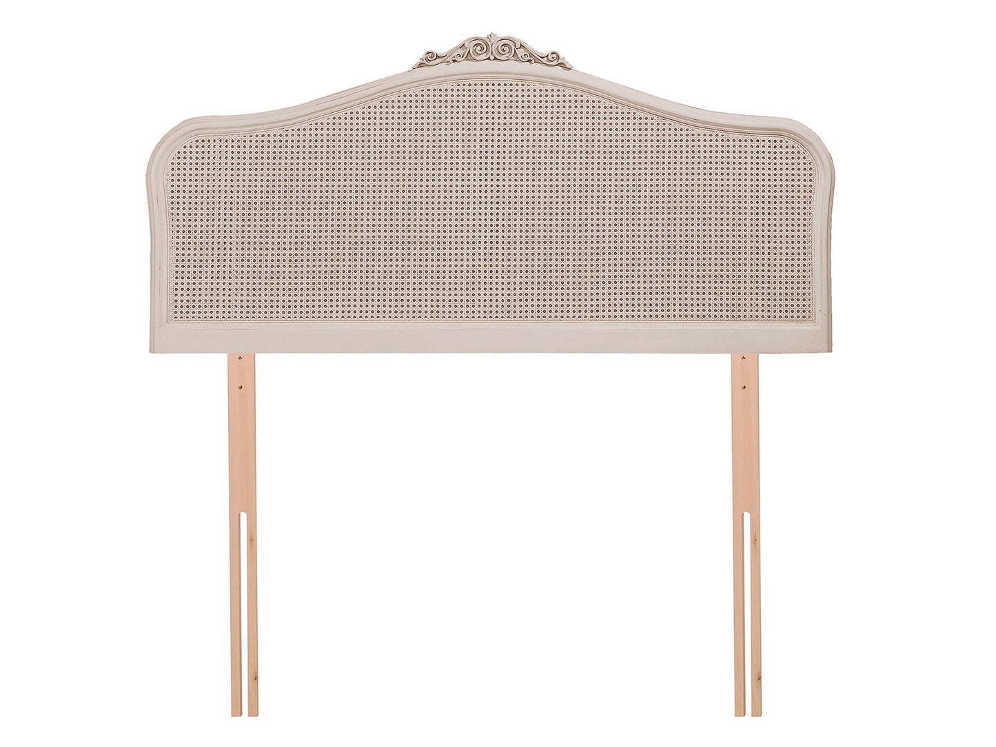 Ivory French Rattan Headboard
