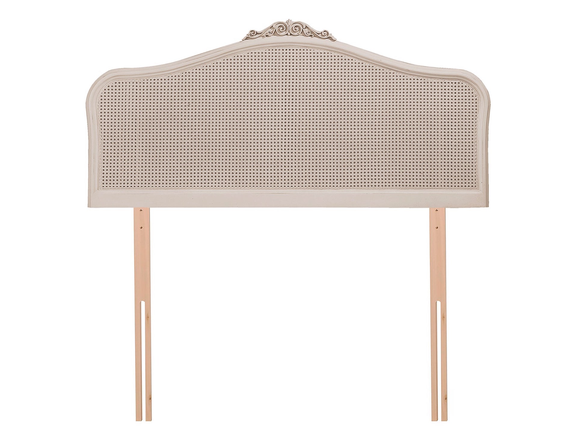 Ivory French Rattan Headboard
