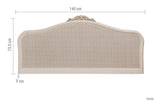 Ivory French Rattan Headboard Dimensions