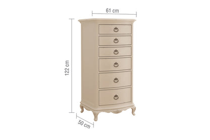 Ivory French Tall Chest