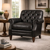 Kensington Brown Leather Armchair