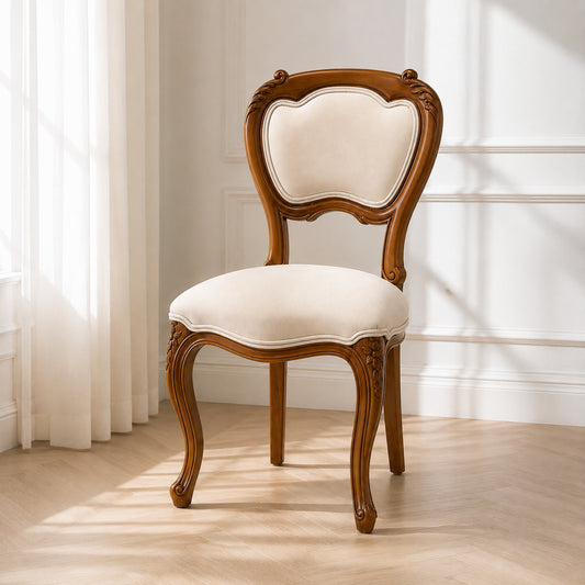 Light Stained French Bedroom Chair