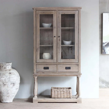 Lille Reclaimed Pine French Display Cabinet