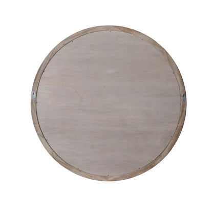 Lille Round Reclaimed Pine French Wall Mirror