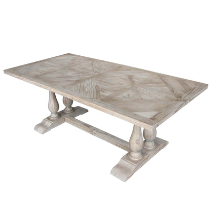 Lille Rustic Pine French Dining Table