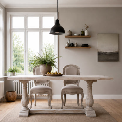 Lille Rectangular Reclaimed Pine French Dining table