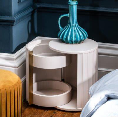 Lily High Gloss Bedside Table - Left