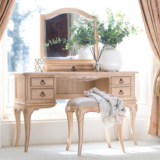 Limoges Natural French Dressing Table