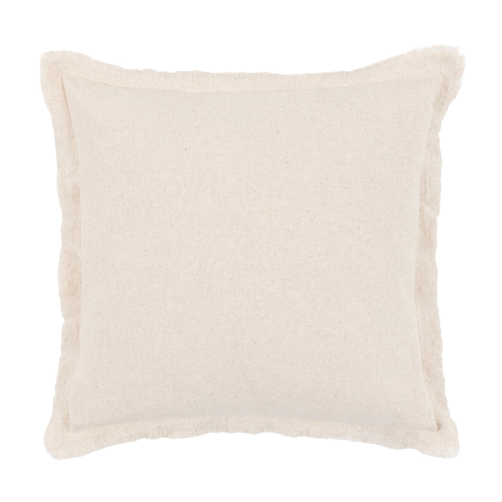 Linen Look Cushion 2pk Cream