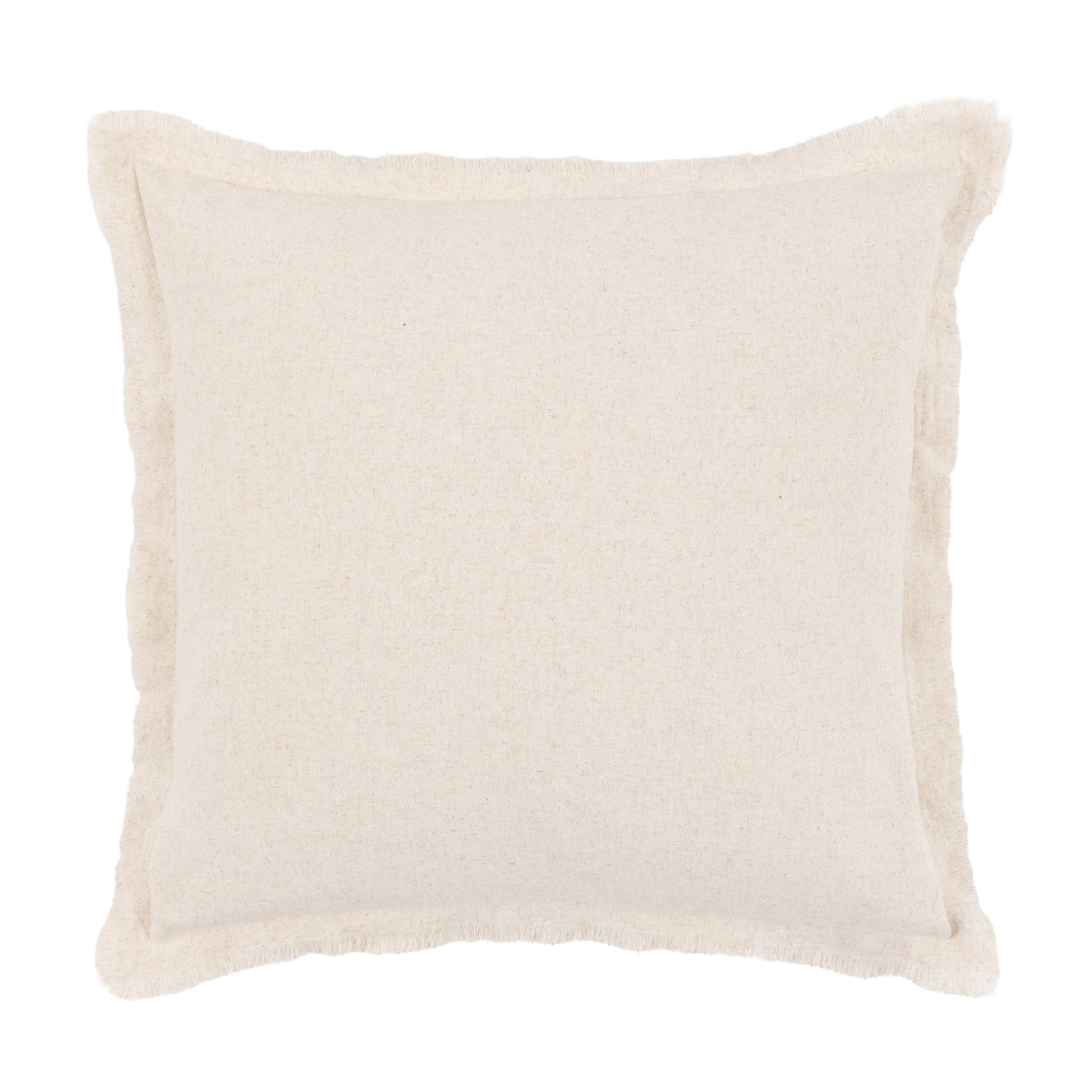 Linen Look Cushion 2pk Cream