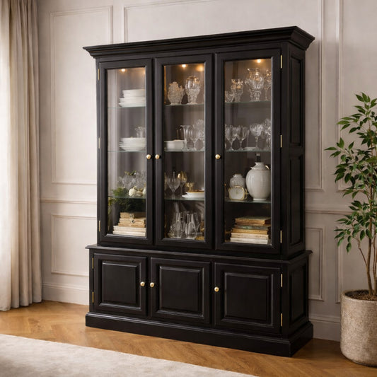 Louis 3 Door French Display Cabinet