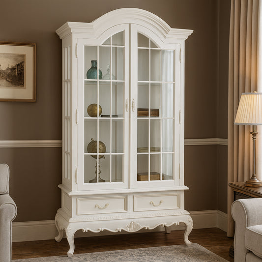 Louis French 2 Door Display Cabinet