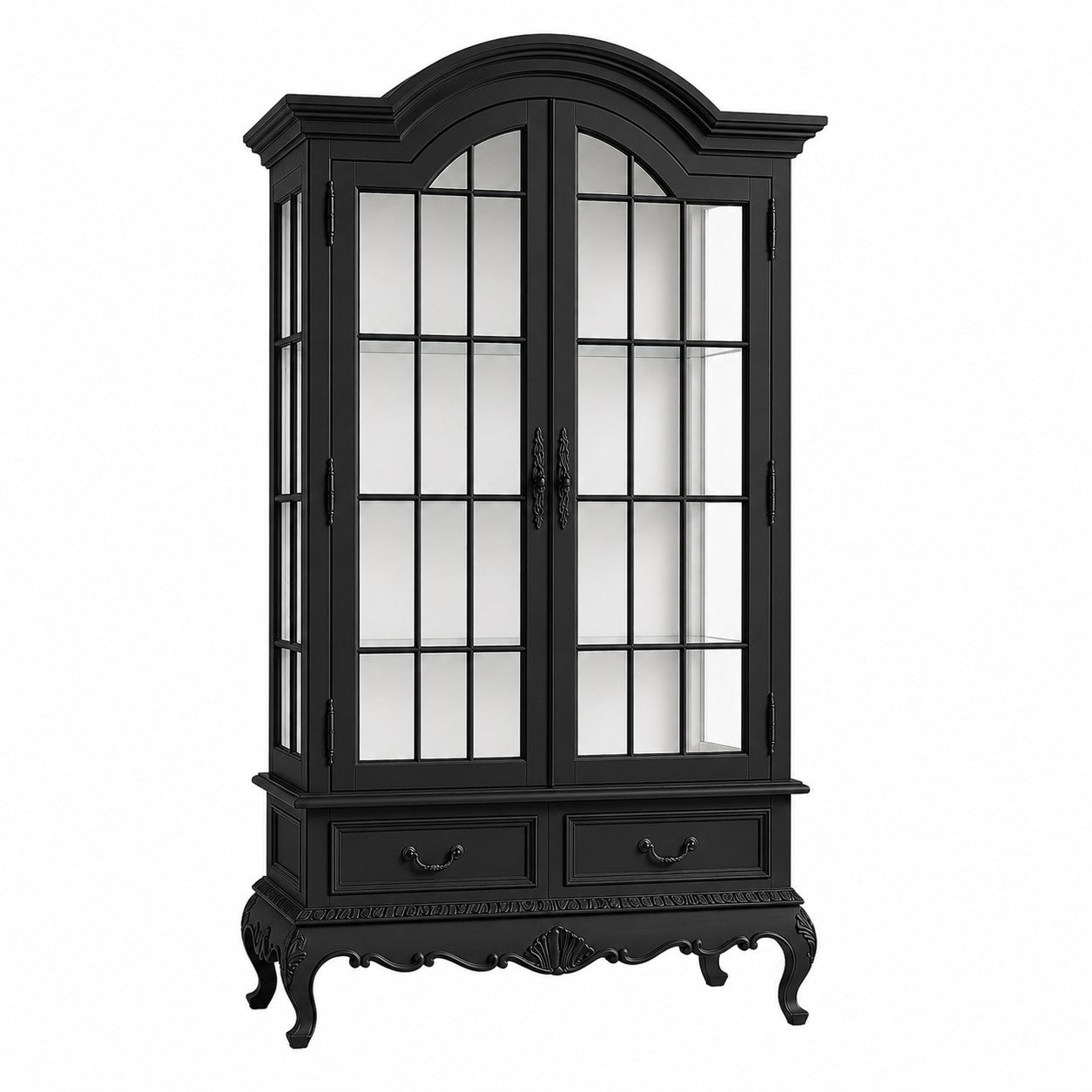 Louis French 2 Door Display Cabinet