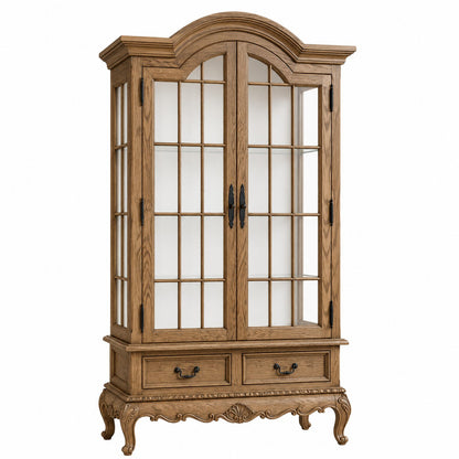 Louis French 2 Door Display Cabinet