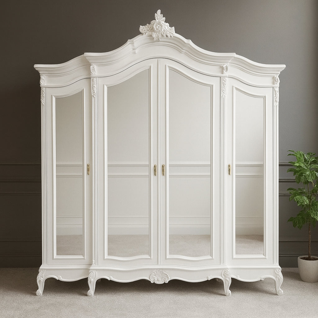 Louis French 4 Door Armoire