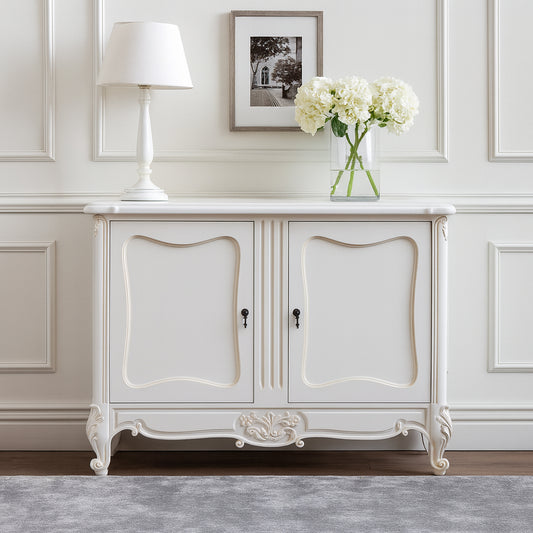 Louis French Carved 2 Door Sideboard