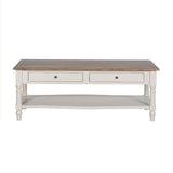 Lyon French Painted Coffee Table with Drawers