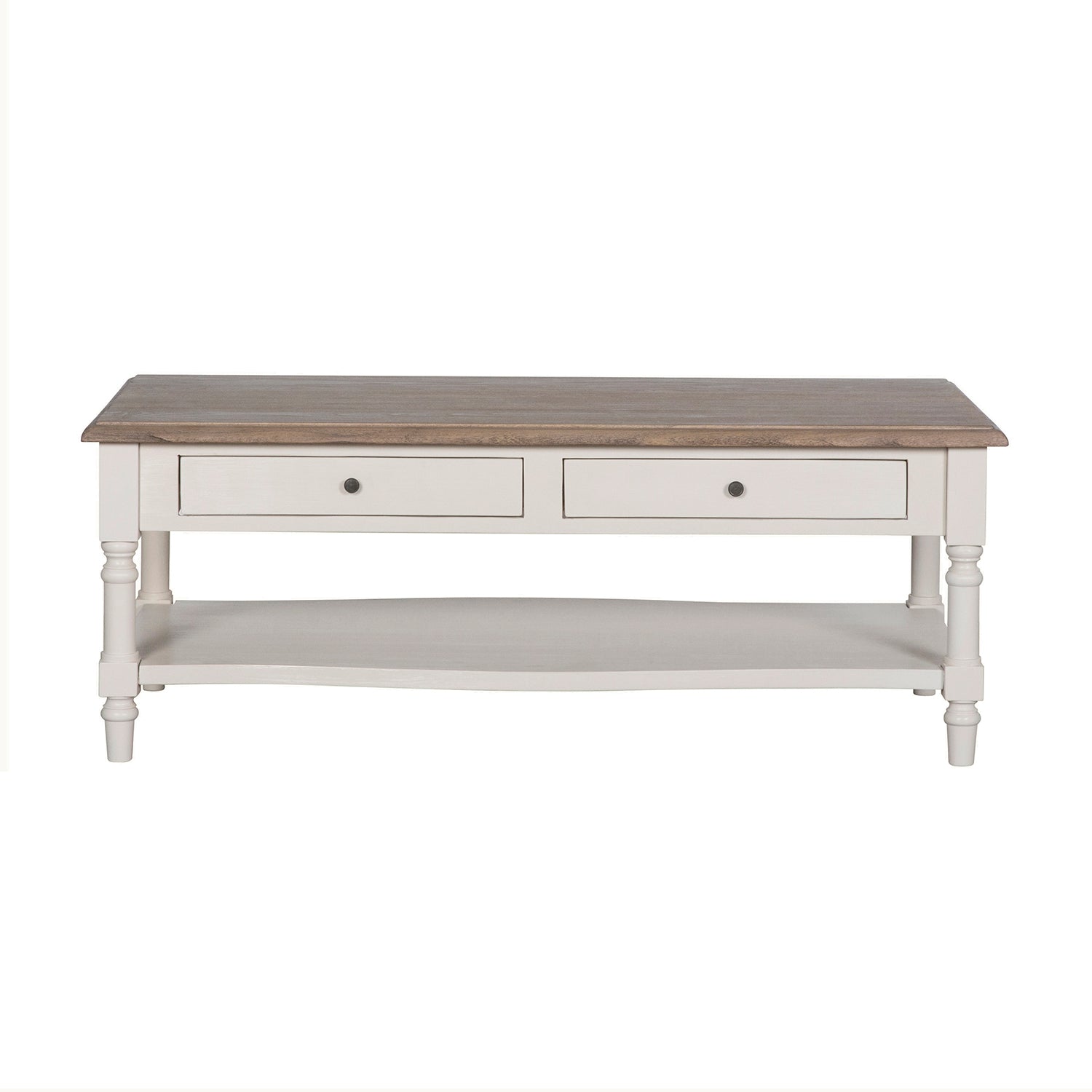 Lyon French Painted Coffee Table with Drawers