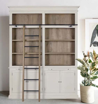 Lyon Large French Style Bookcase with Ladder