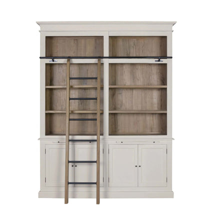 Lyon Large French Style Bookcase with Ladder