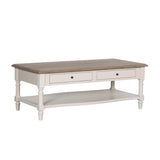 Lyon French Painted Coffee Table with Drawers