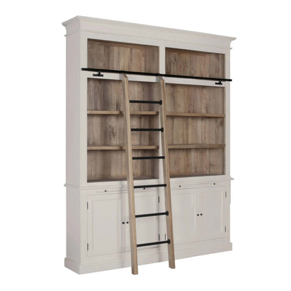 Lyon Large French Style Bookcase with Ladder