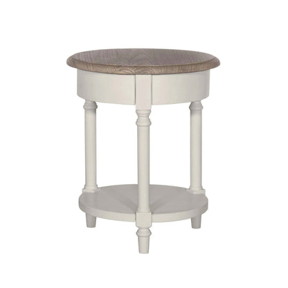 Lyon French Painted Round Side Table