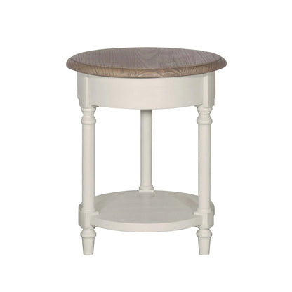 Lyon French Painted Round Side Table