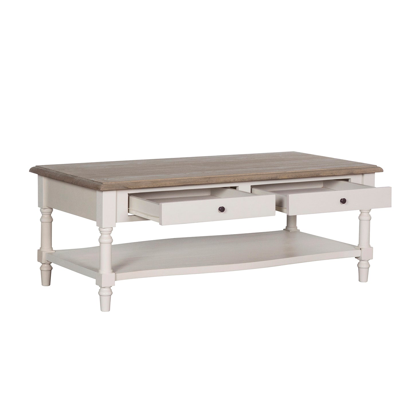 Lyon French Painted Coffee Table with Drawers