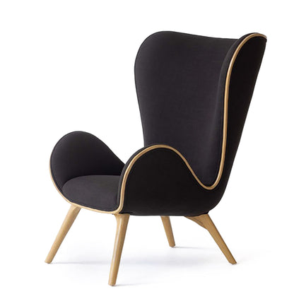 Marino Curved Linen Armchair