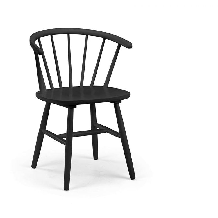 Modena Curved Back Dining Chair - Black