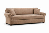 Montpellier Champagne Grey Velvet Large Sofa