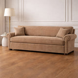 Montpellier Champagne Grey Velvet 3 Seat Sofa