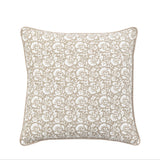 Morley Floral Cushion Taupe