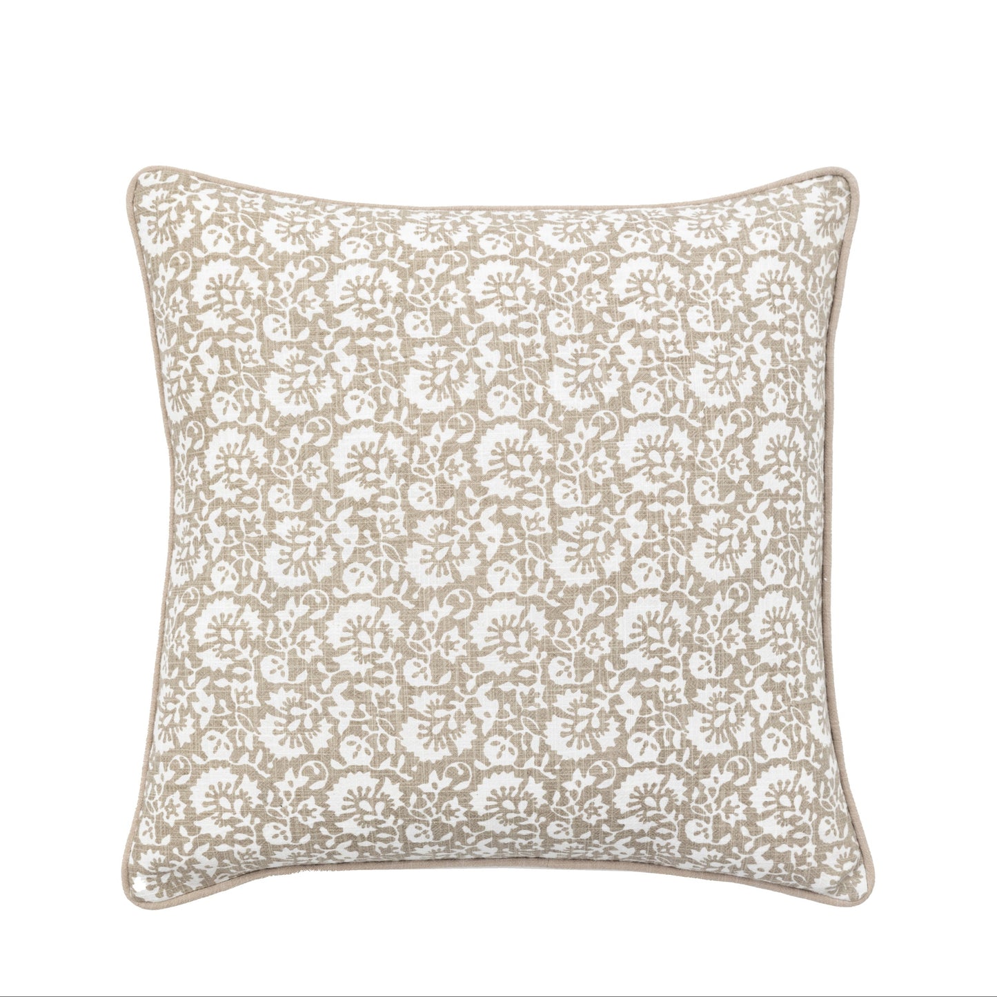 Morley Floral Cushion Taupe